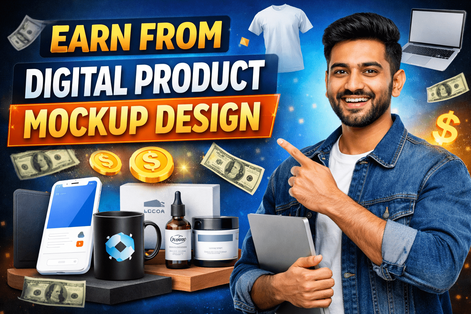 Digital Product Mockup Design