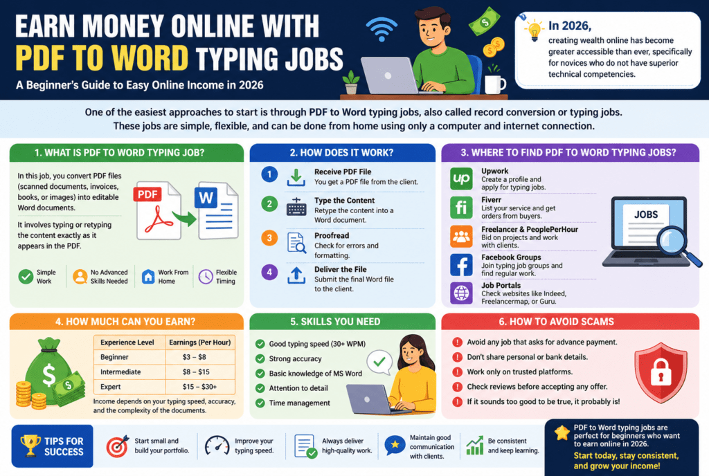 PDF to Word Typing Jobs 
