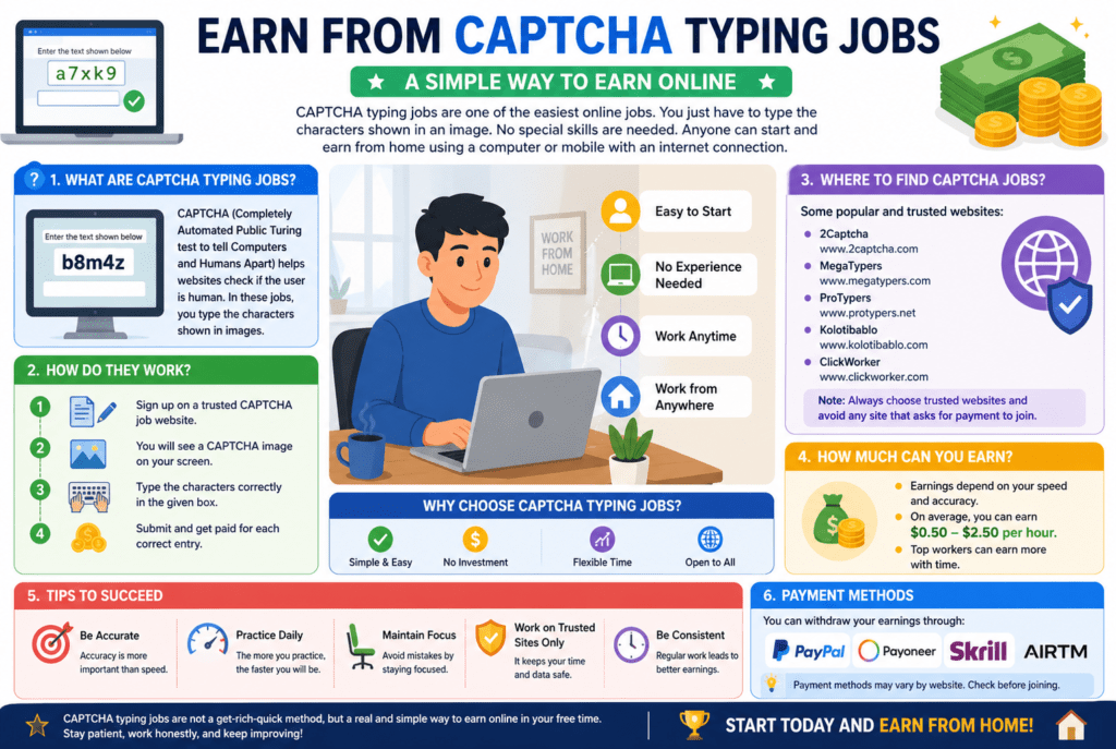CAPTCHA Typing Jobs 