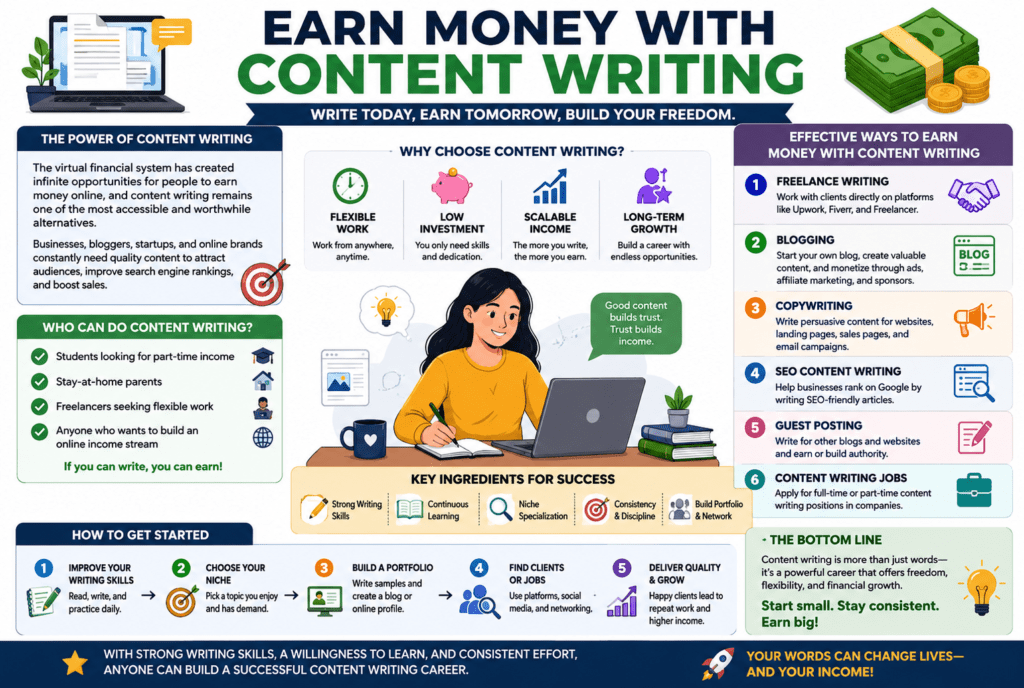 ways to earn money through Content Writing